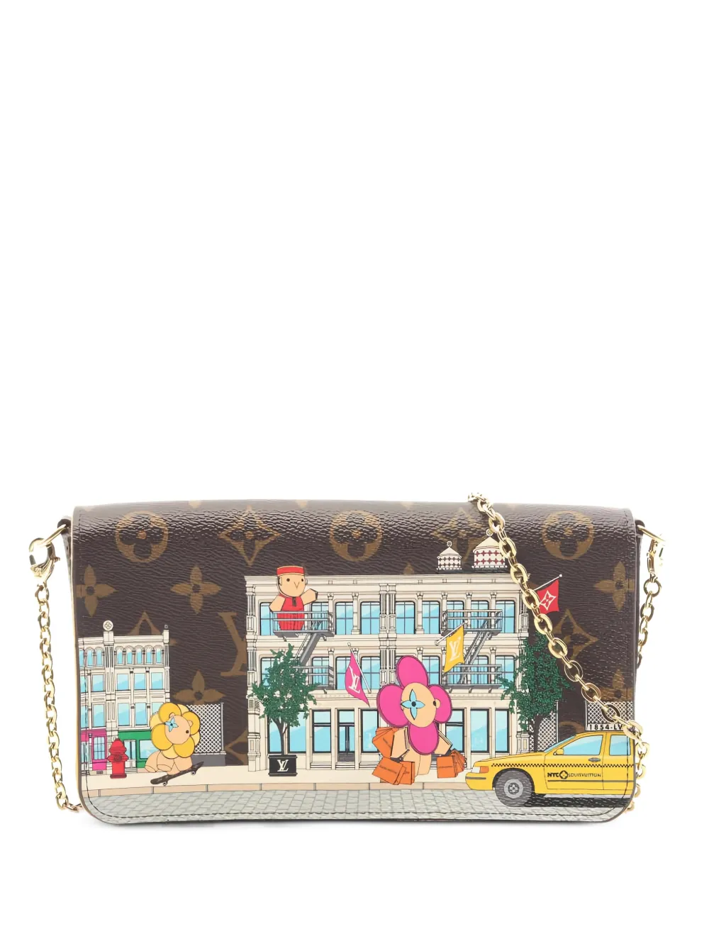 Louis Vuitton Pre-Owned Félicie monogram pochette - Marrone