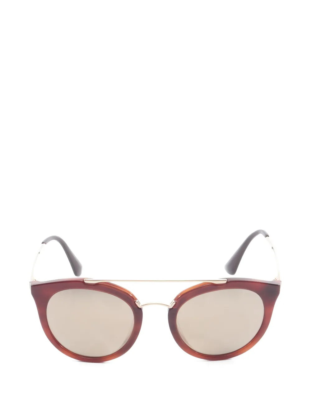 Prada Pre-Owned 2010 double-bridge sunglasses - Braun