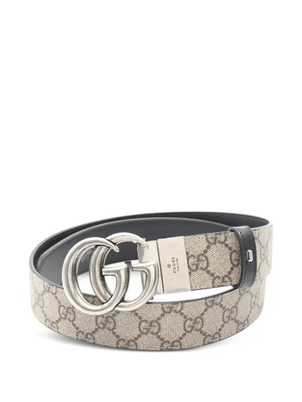 Gucci Pre-Owned 2020s GGスプリーム リバーシブル レザーベルト