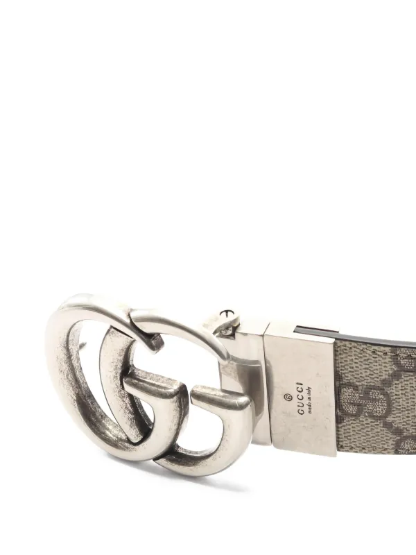 Gucci Pre-Owned 2020s GGスプリーム リバーシブル レザーベルト