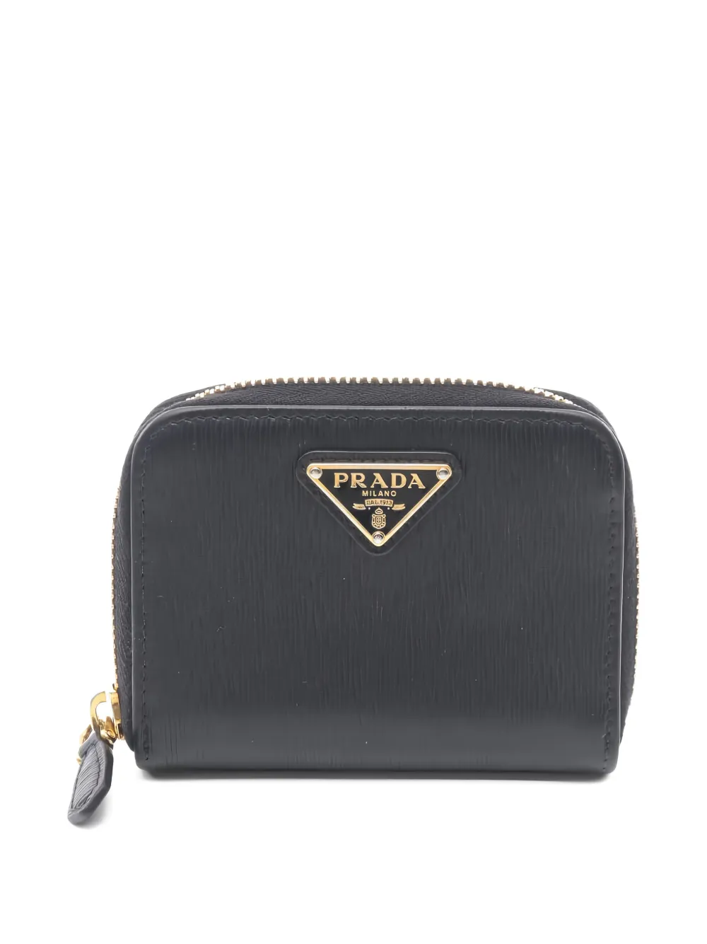 Prada Pre-Owned Portafoglio con placca logo anni 2000 - Nero