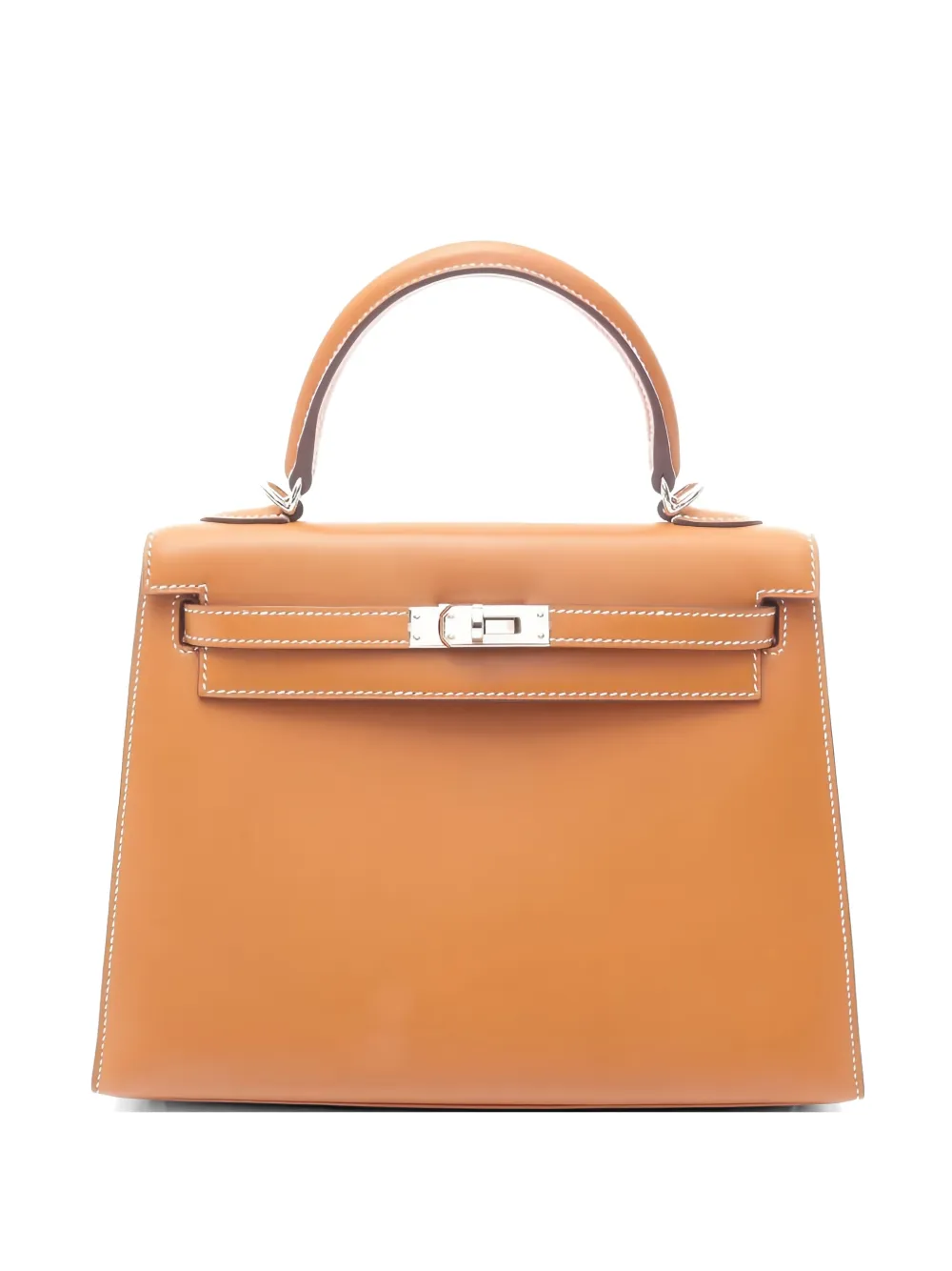 Hermès Pre-Owned 2017 25 Kelly leather tote bag - Marrone