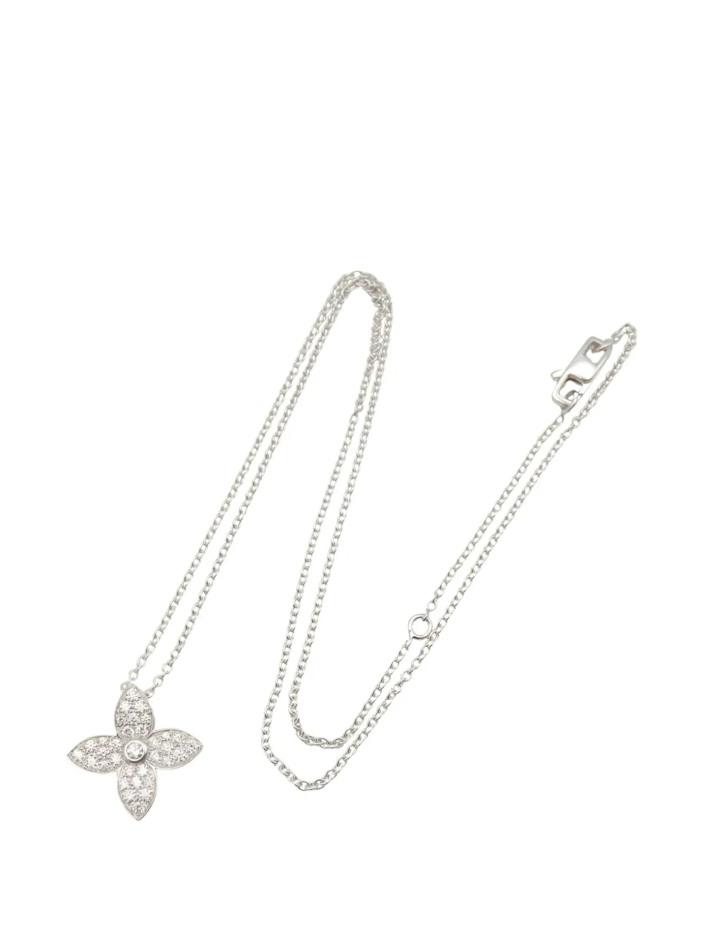Louis Vuitton Pre-Owned 2010s Star Blossom diamond necklace - Argento