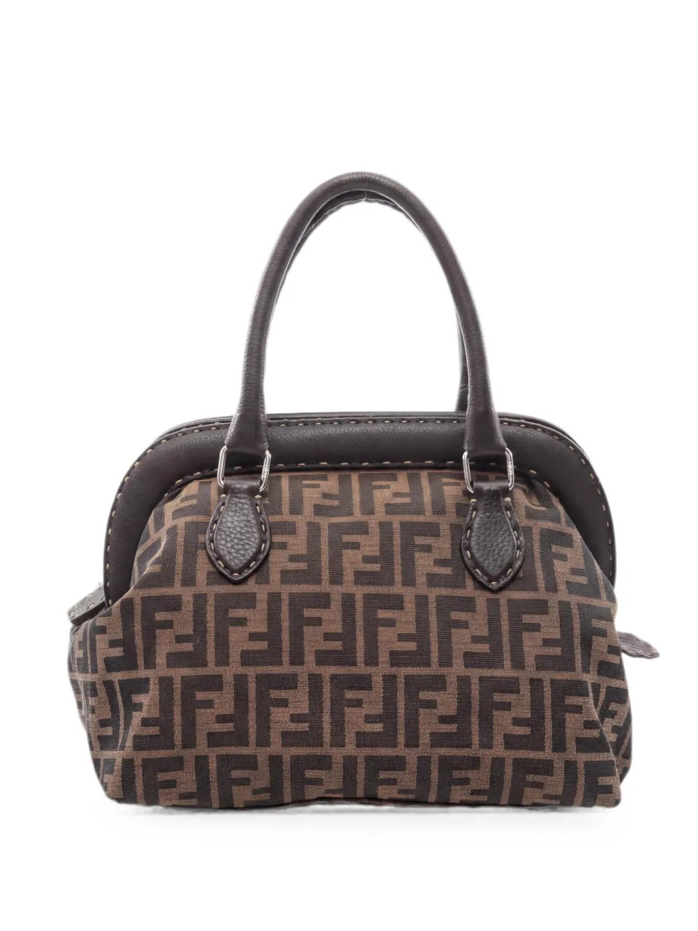 Fendi Pre-Owned 2010s Zucca canvas handbag - Marrone