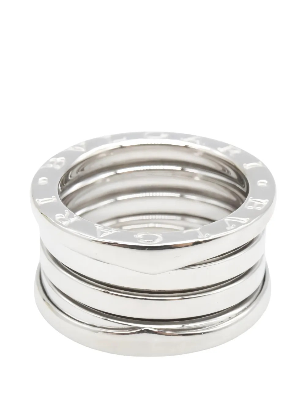 Bvlgari Pre-Owned 2010s B.zero1 polish-finish ring - Argento