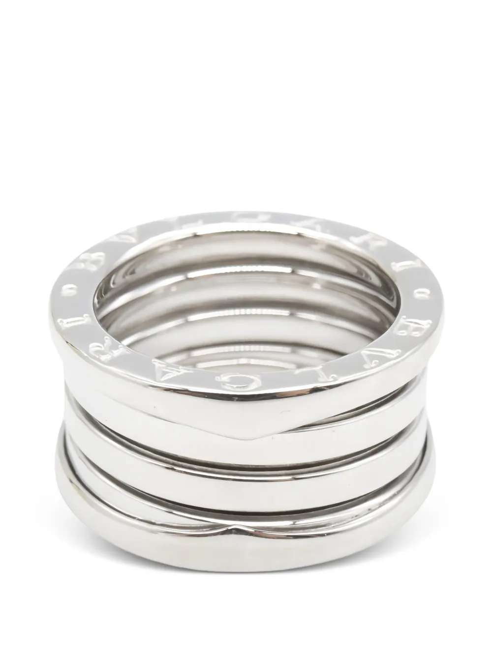 Bvlgari Pre-Owned 2010s B.zero1 polish-finish ring - Argento