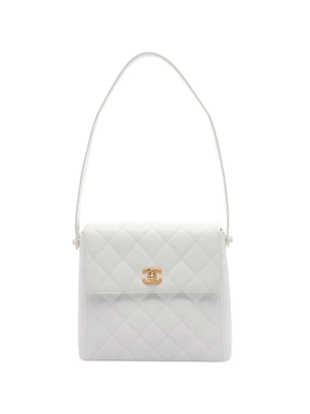 CHANEL Pre-Owned 1997-1999 CC turn-lock shoulder bag - Bianco