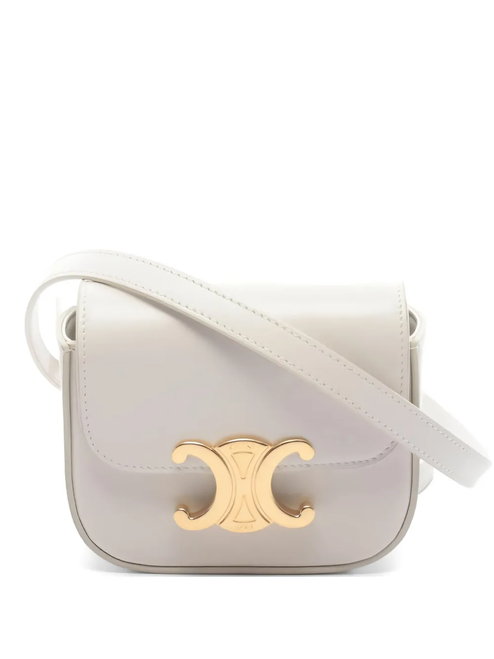 Celine Pre-Owned 2010s mini Claude Triomphe leather shoulder bag - Toni neutri