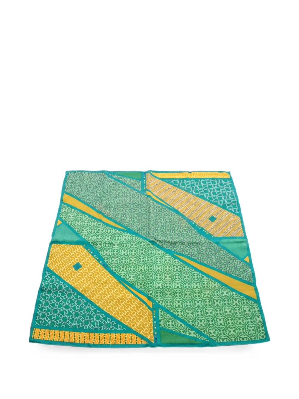 Hermès Pre-Owned 2000s Carré En Cravates silk scarf - Verde