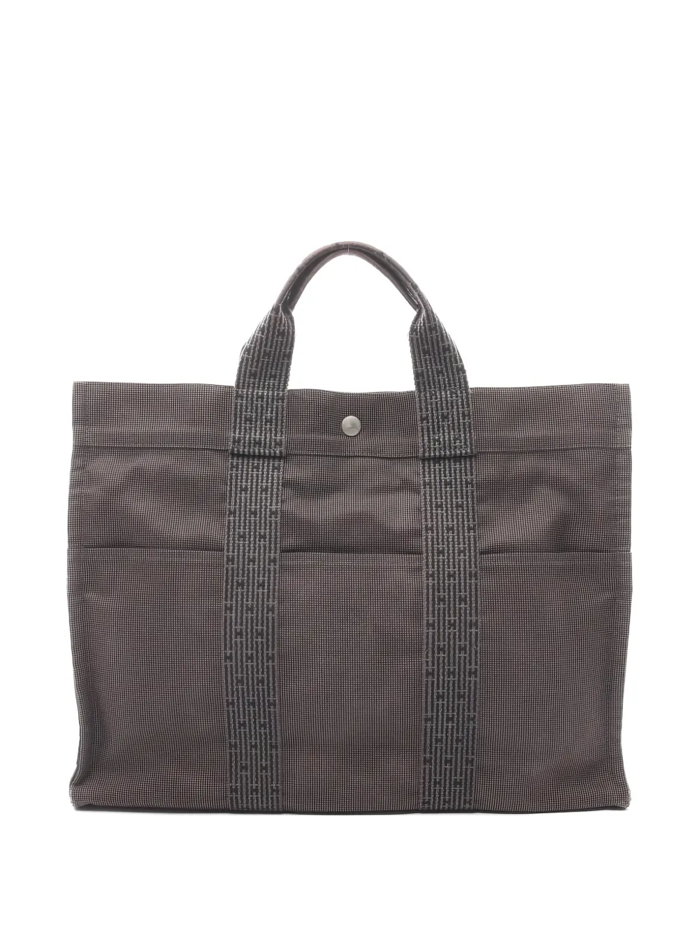 Hermès Pre-Owned 2000s Herline MM canvas tote bag - Grigio