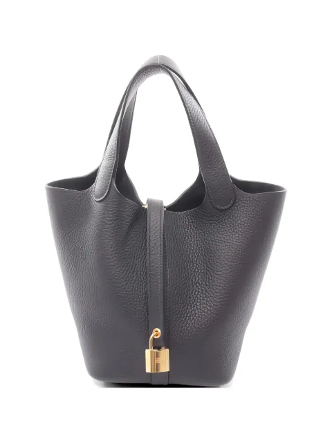 Hermès Pre-Owned 2025 PM Lock Picotin leather handbag