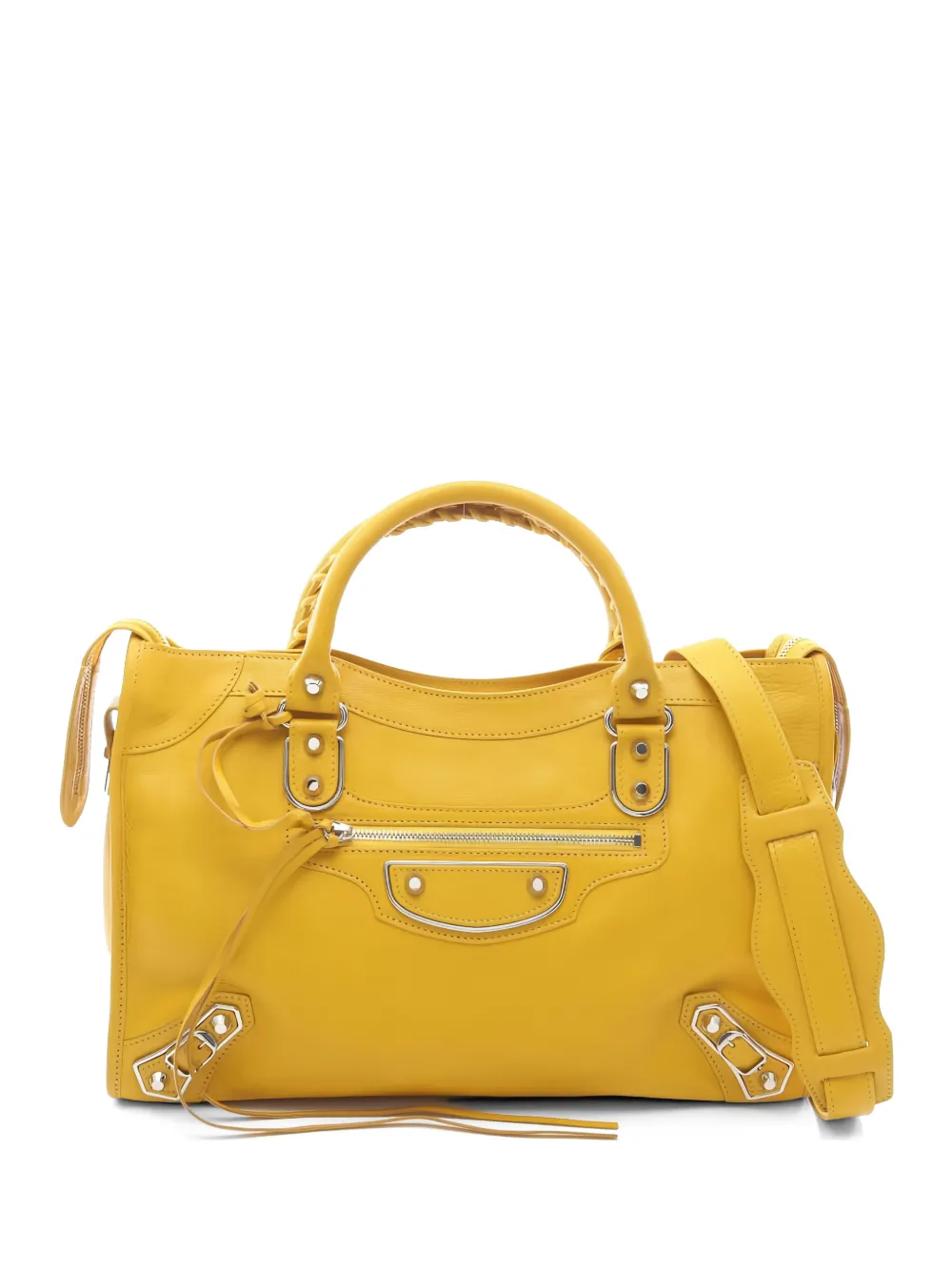 Balenciaga Pre-Owned 2010s Edge City leather two-way handbag - Giallo