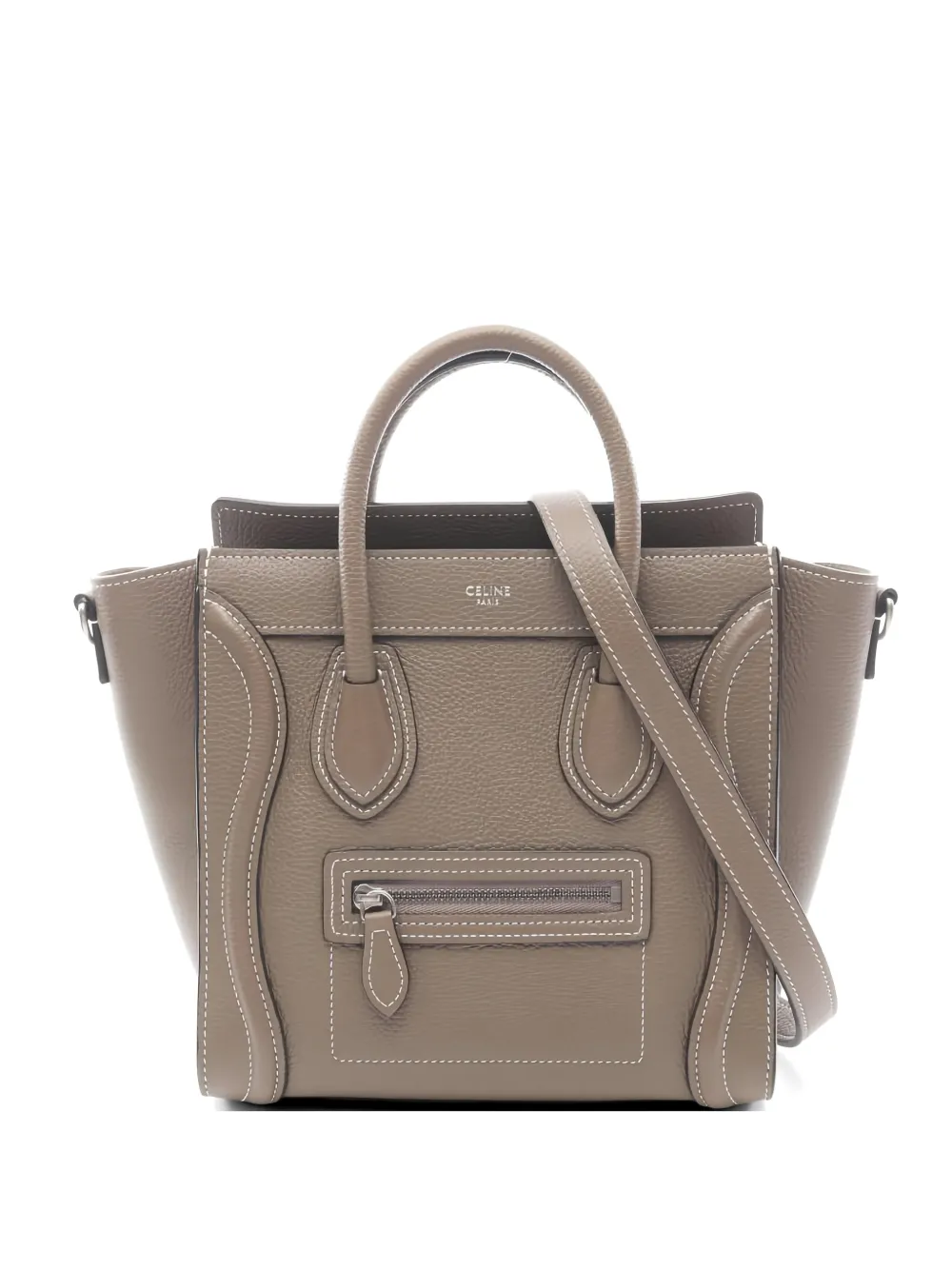 Celine Pre-Owned 2010s Nano leather handbag - Marrone