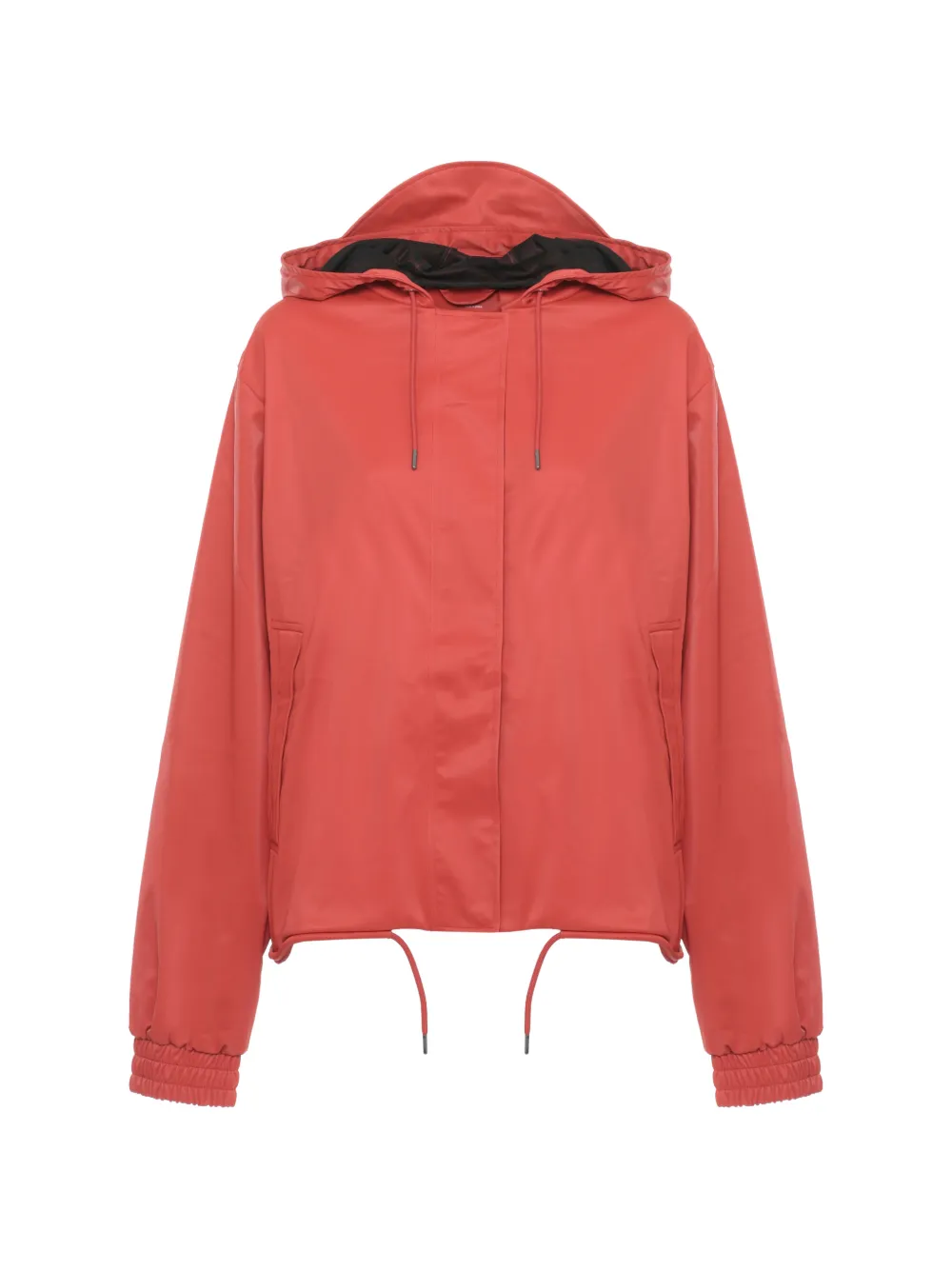 Rains hooded drawstring jacket - Rosso