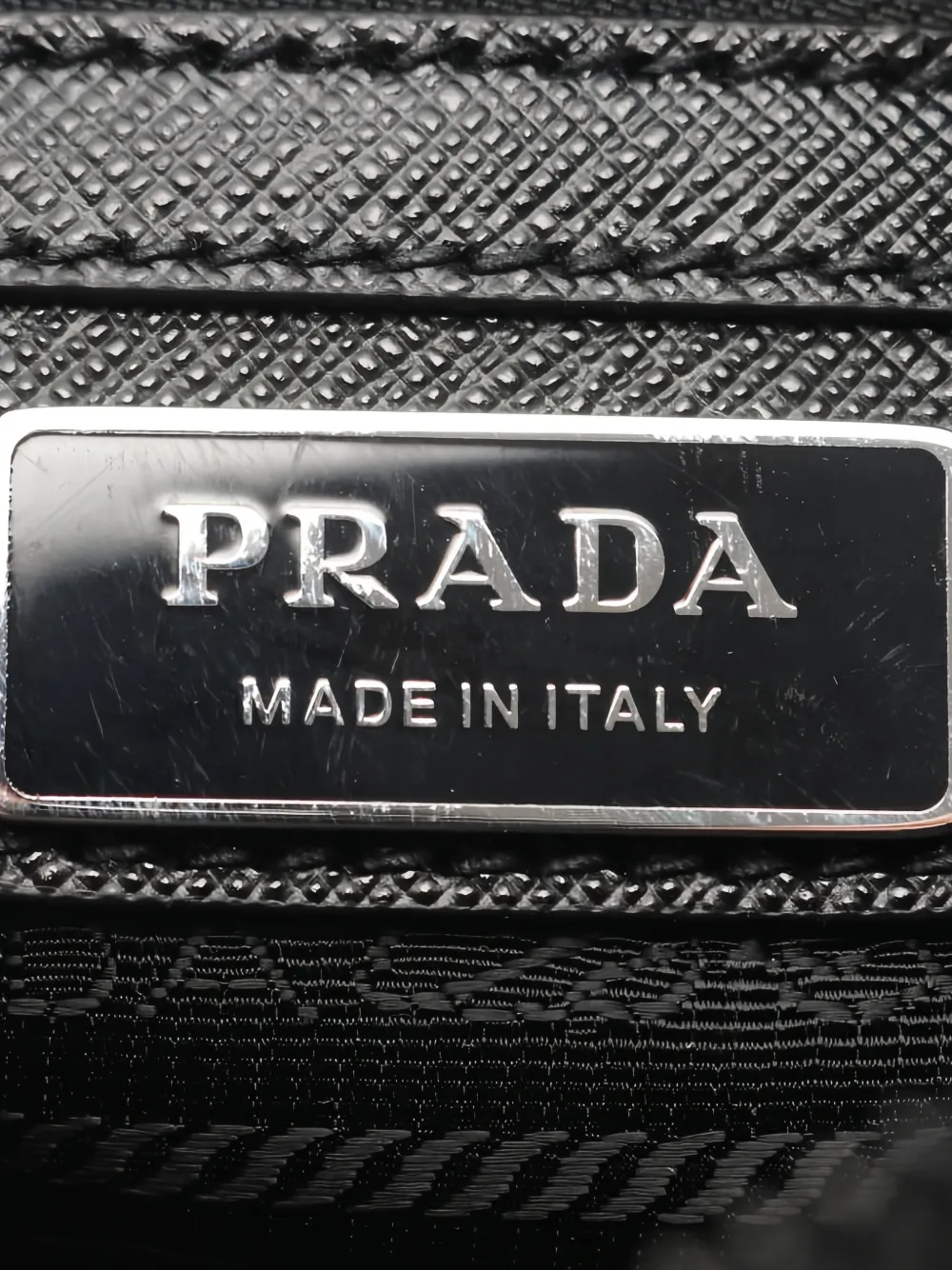 Prada Pre-owned 2020s Logo-detail Cross Body Bag in Black, view 4