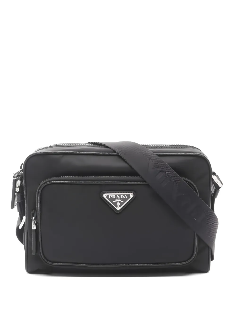 Prada Pre-Owned 2020s logo-detail cross body bag - Nero