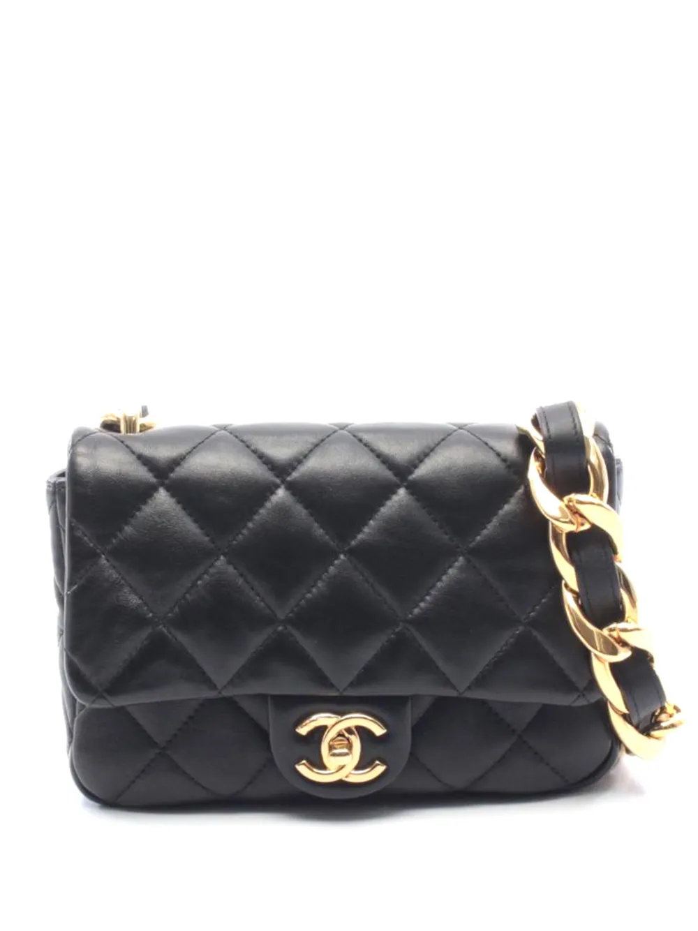 CHANEL Pre-Owned Borsa a spalla matelassé piccola 2021 - Nero