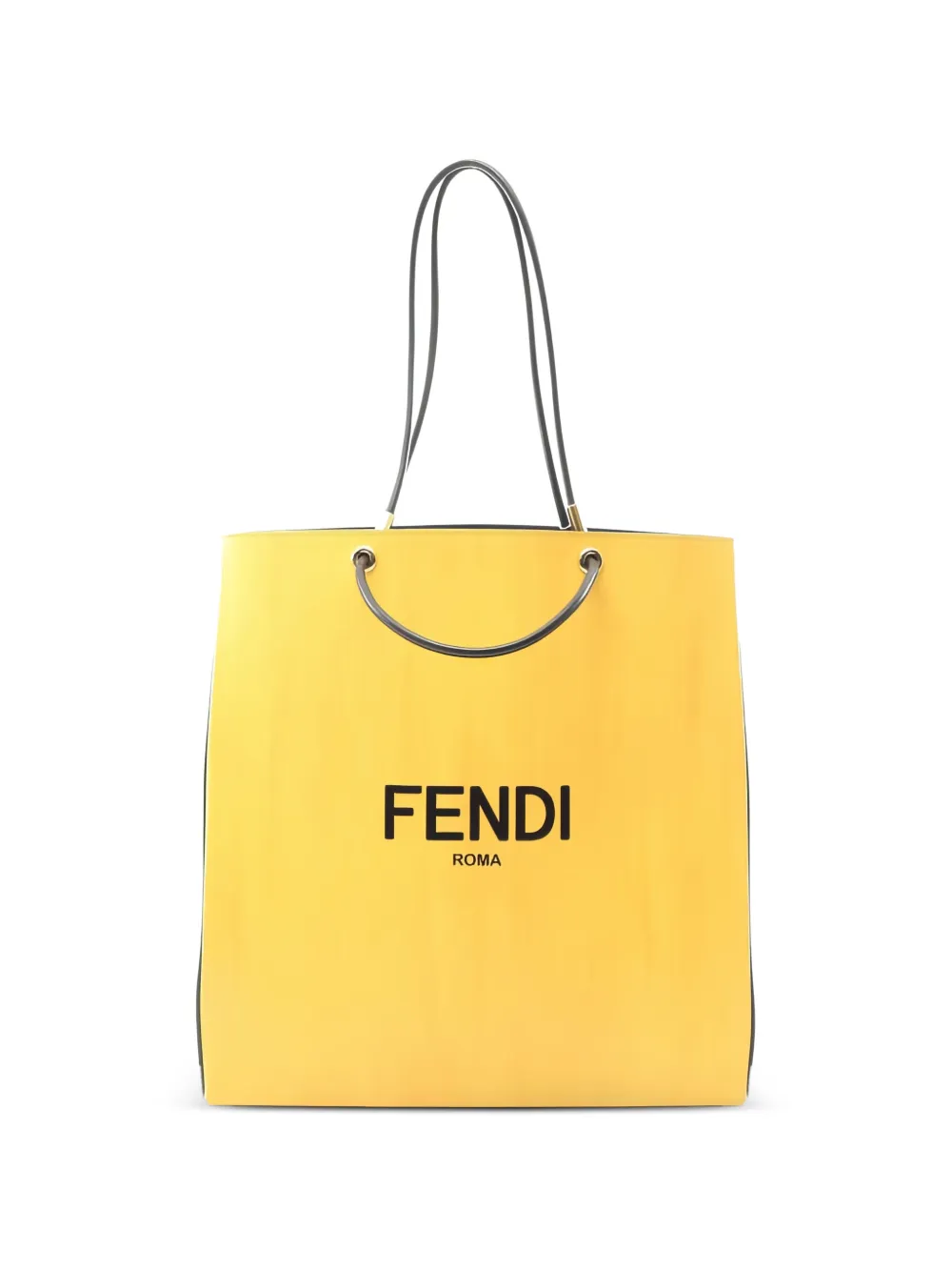 Fendi Pre-Owned Borsa tote Roma media in pelle anni 2010 - Giallo