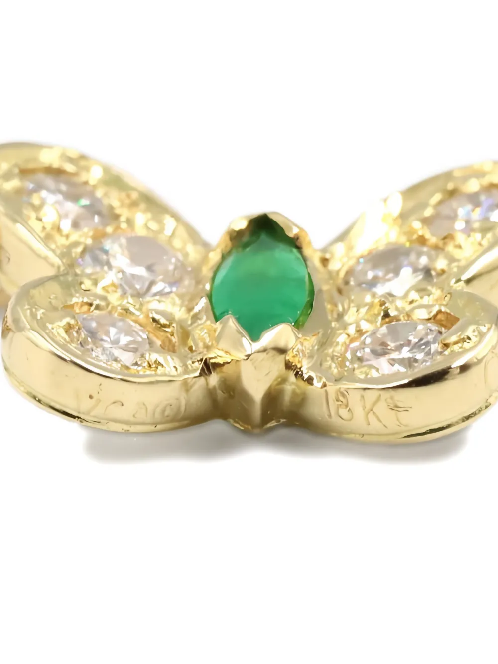  Van Cleef & Arpels Pre-owned 2010 18kt Yellow Gold Butterfly Necklace 