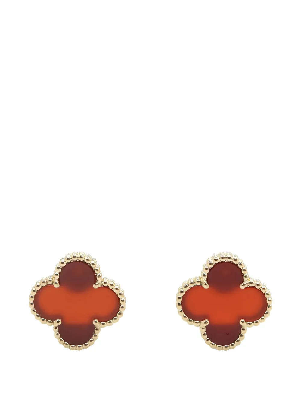 Van Cleef & Arpels Pre-Owned 2010's Alhambra Carnelian earrings - Oro