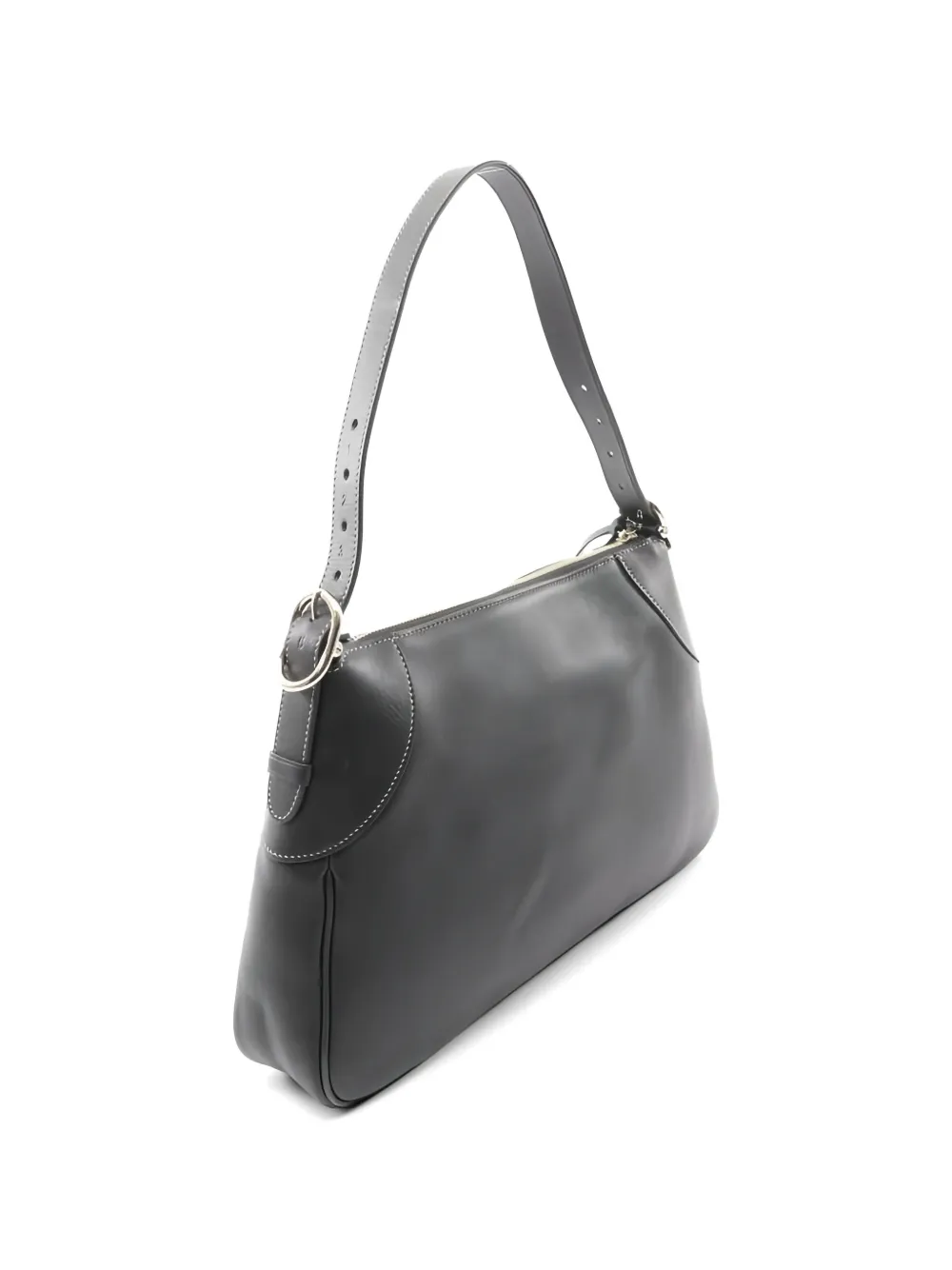  Gucci Pre-owned Medium Leather Shoulder Bag - Black 
