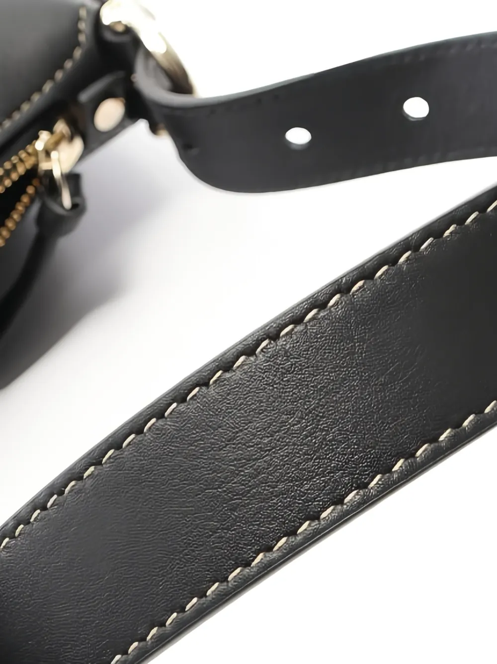Gucci Pre-owned Medium Leather Shoulder Bag in Black, view 5