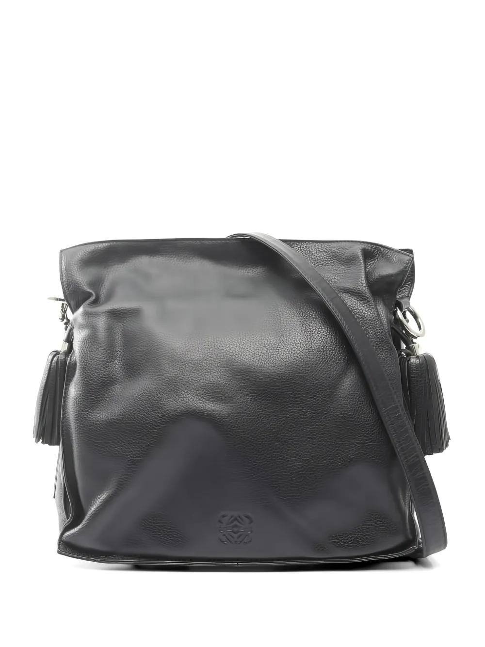 Loewe Pre-Owned Borsa a spalla Flamenco 30 in pelle 2000 - Nero