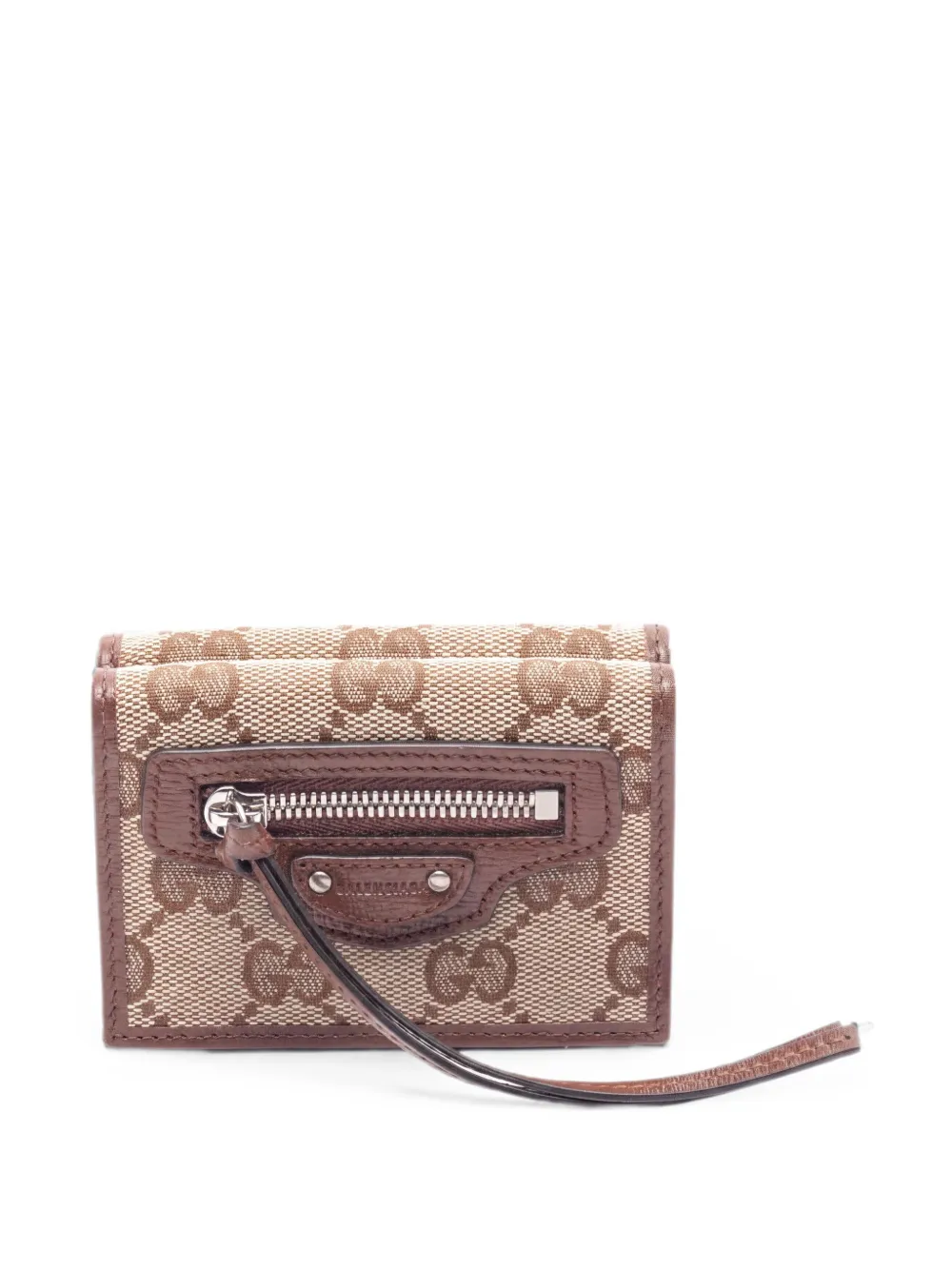 Gucci Pre-Owned x Balenciaga 2010s leather trifold wallet - Toni neutri