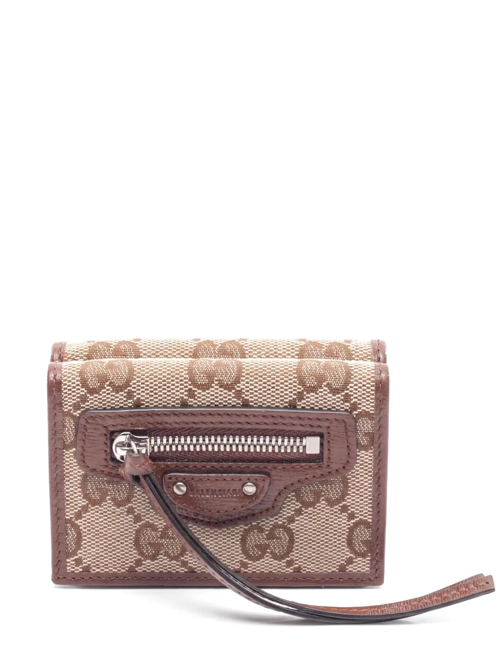 Gucci Pre-Owned x Balenciaga 2010s leather trifold wallet - Toni neutri