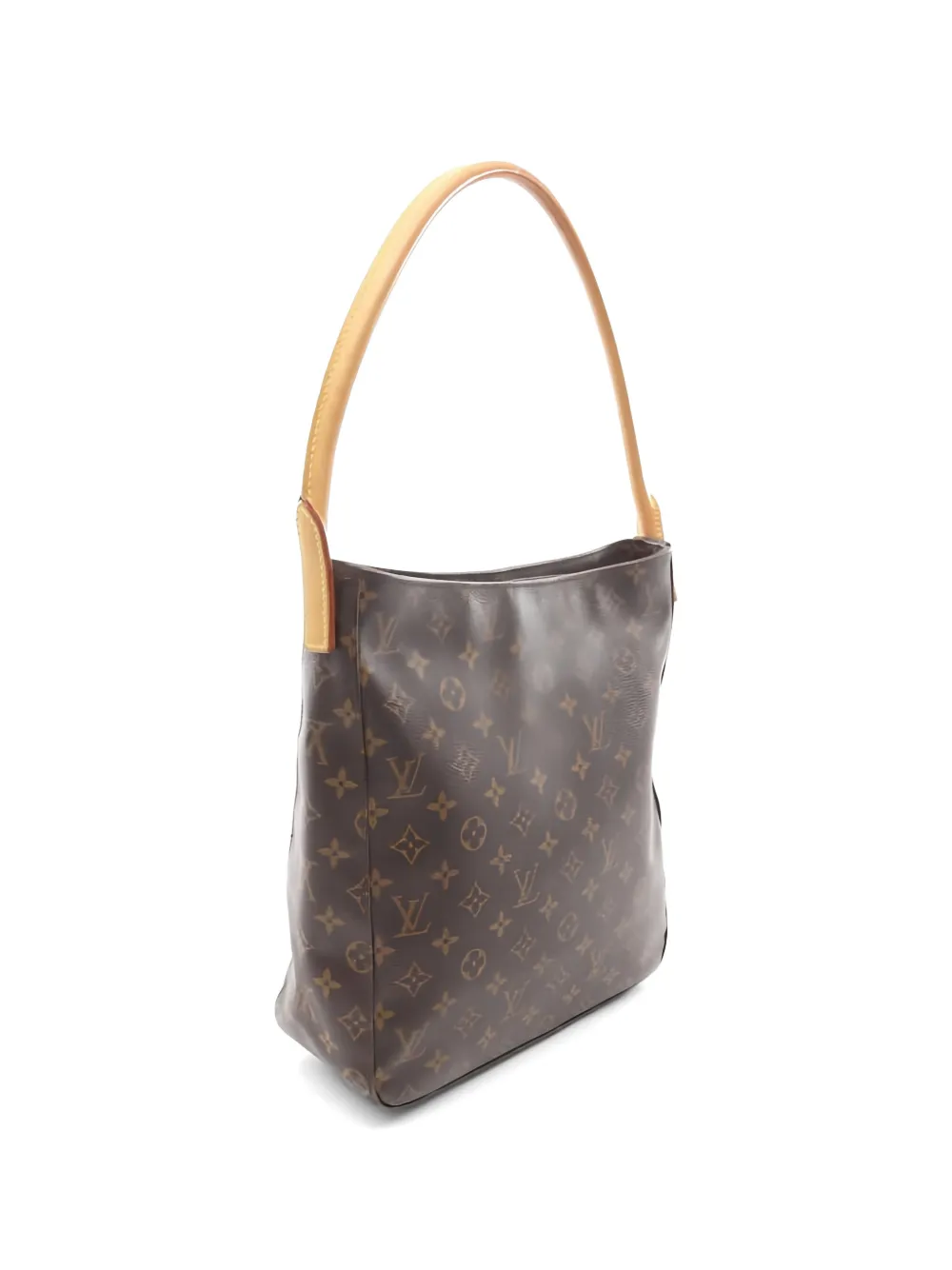  Louis Vuitton Pre-owned 2002 Looping Gm Monogram-canvas Shoulder Bag - Brown 