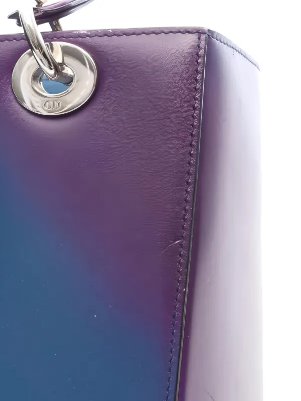 Christian Dior Pre-Owned Lady Dior Leather Tote Bag | Blue | FARFETCH
