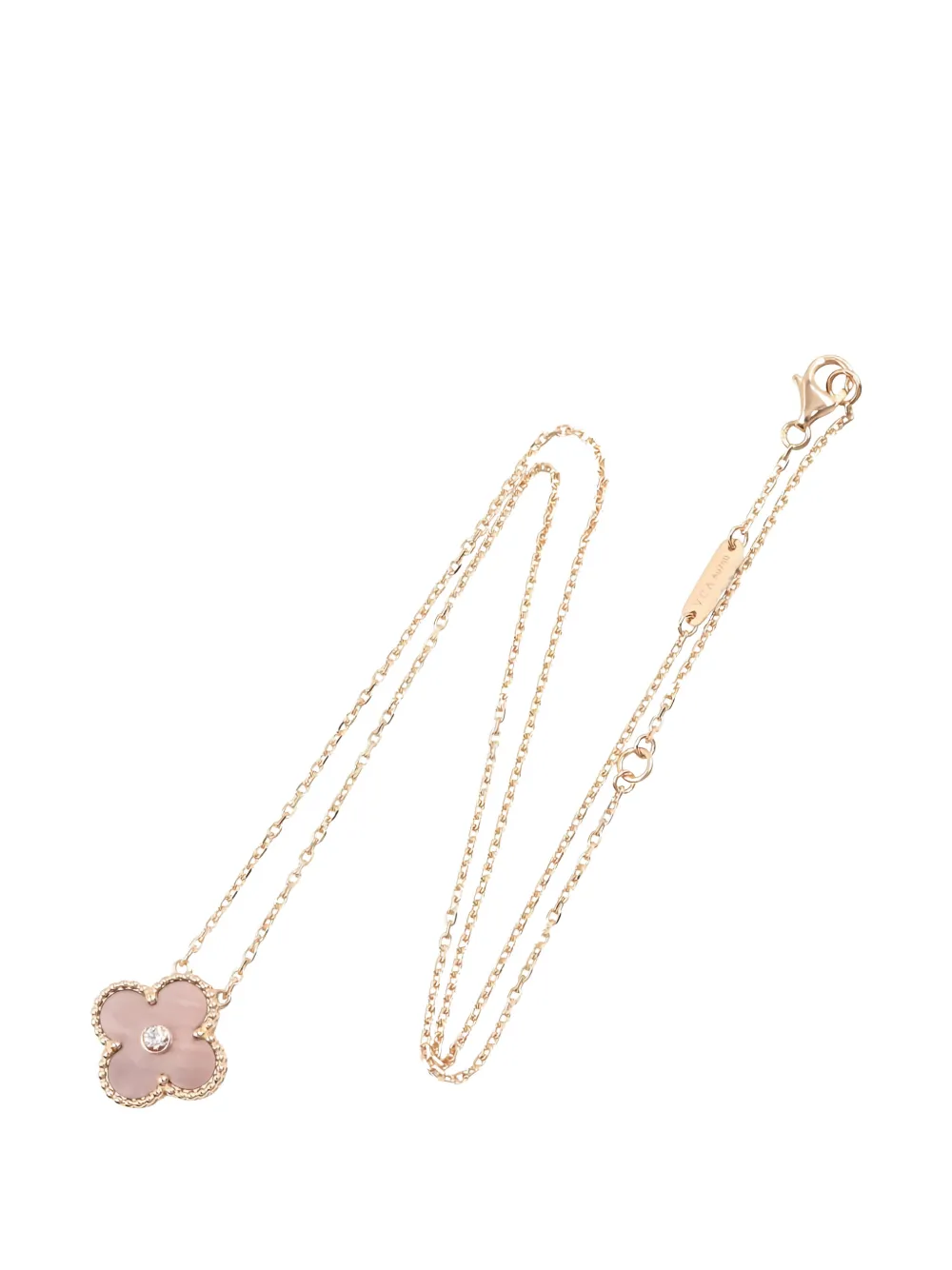 Van Cleef & Arpels Pre-Owned 2010 18kt rose gold Alhambra necklace - Rosa