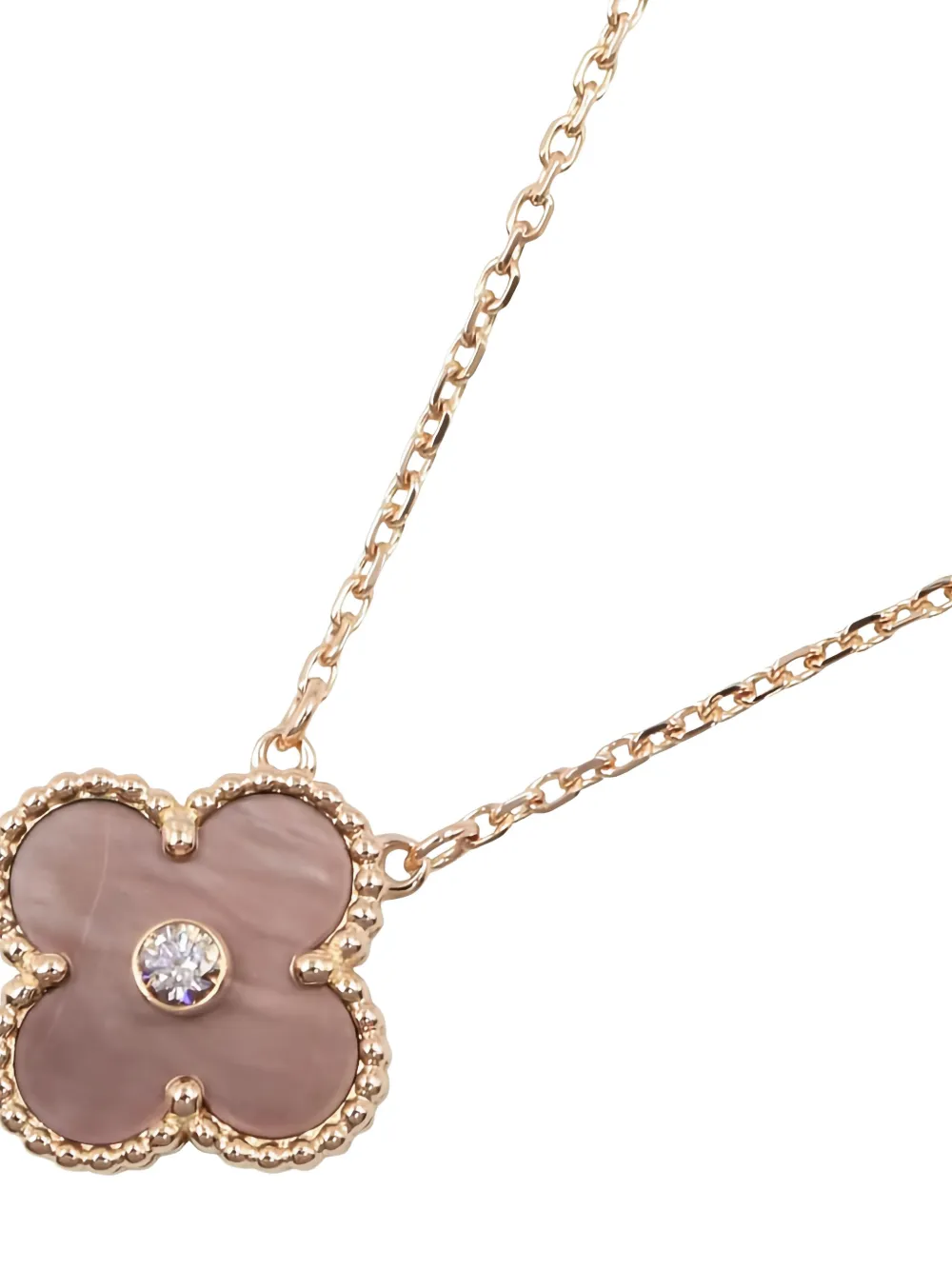  Van Cleef & Arpels Pre-owned 2010 18kt Rose Gold Alhambra Necklace - Pink 