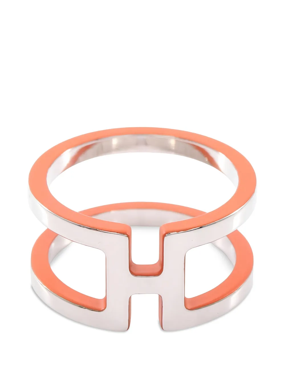 Hermès Pre-Owned Ferma carré H Anron anni 2010 - Argento