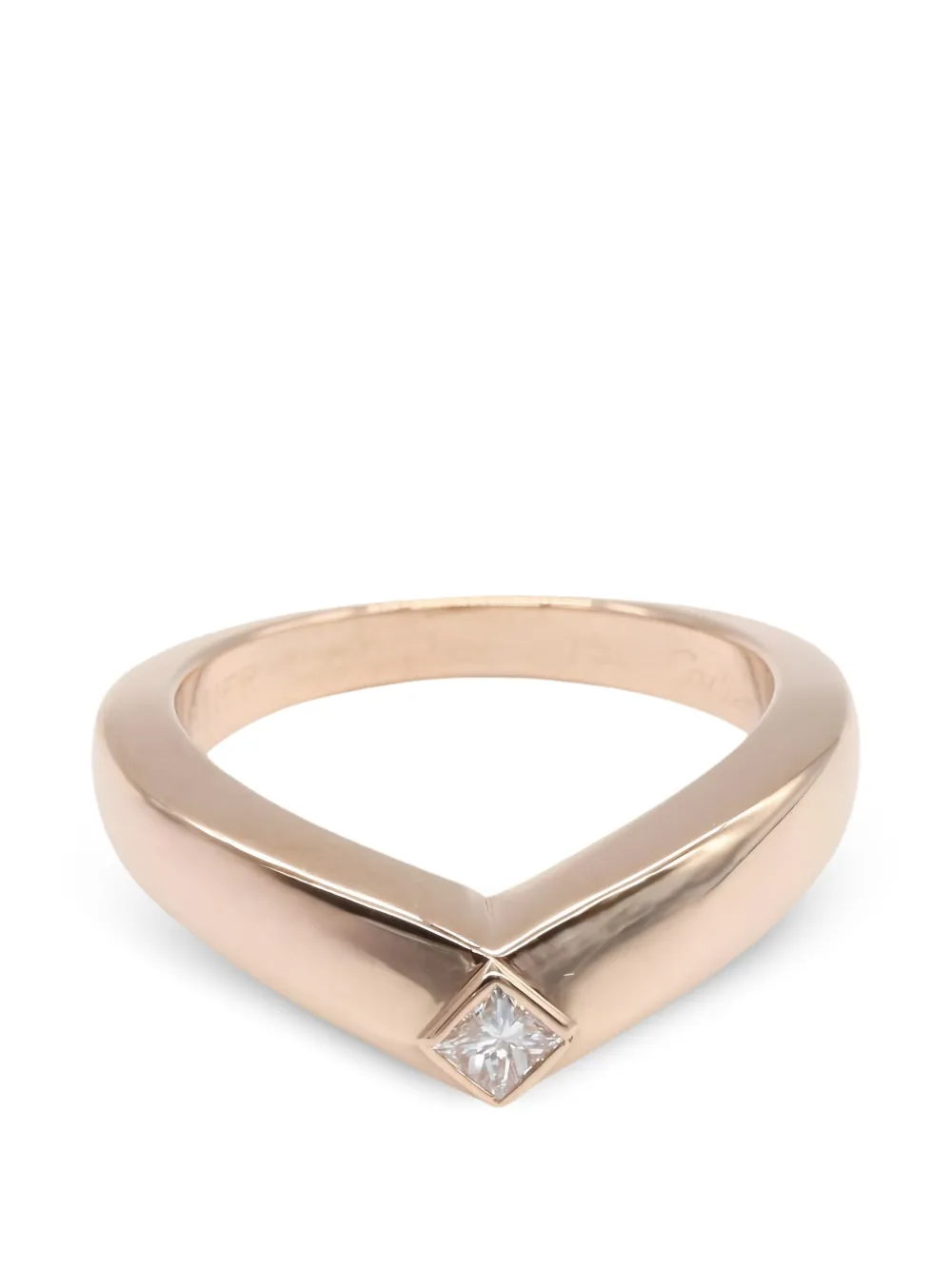 Cartier Triandle diamond-embellishment ring - Oro