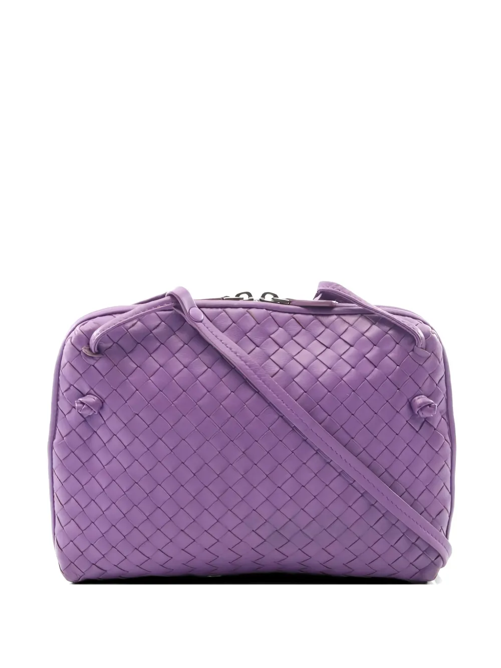 Bottega Veneta Pre-Owned Borsa a spalla Nodini con motivo Intrecciato anni 2010 - Viola