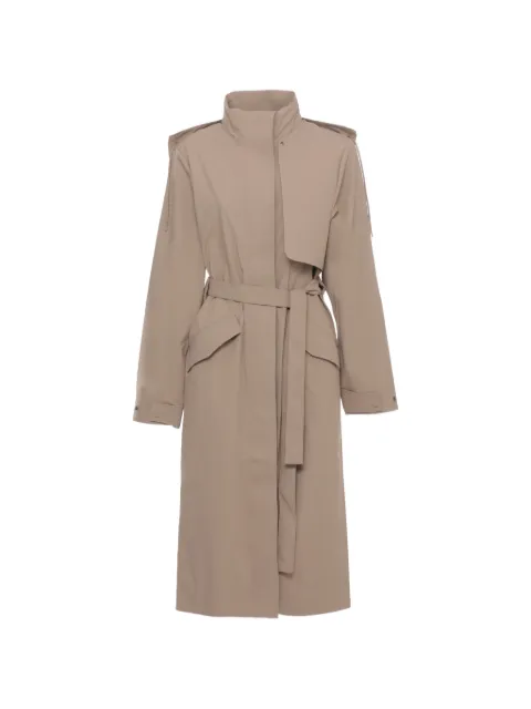Rains belted hooded coat