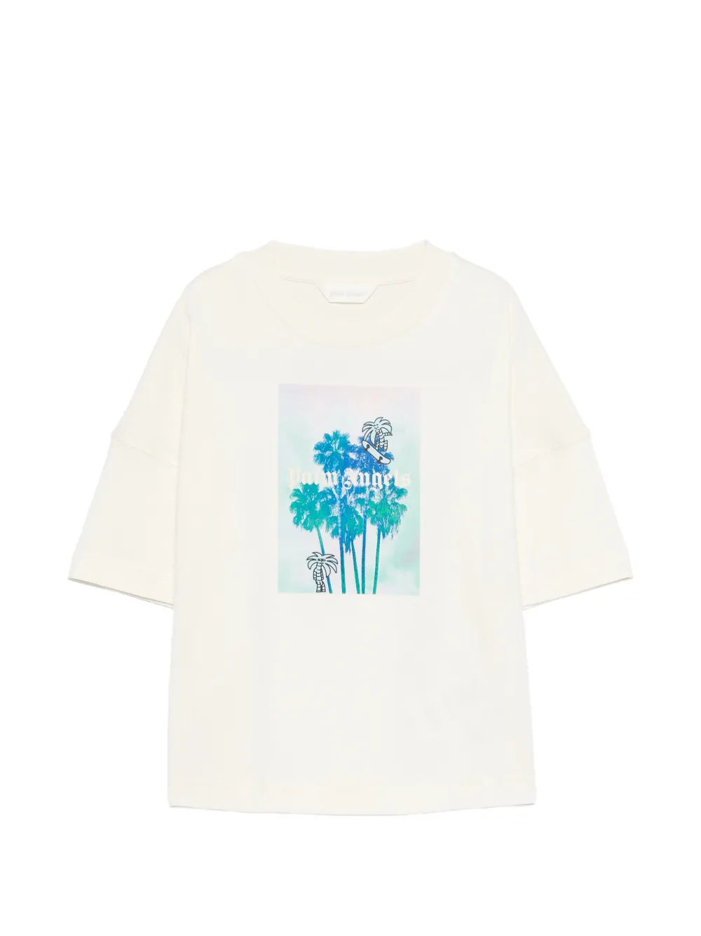 Palm Angels Kids graphic-print T-shirt - Bianco