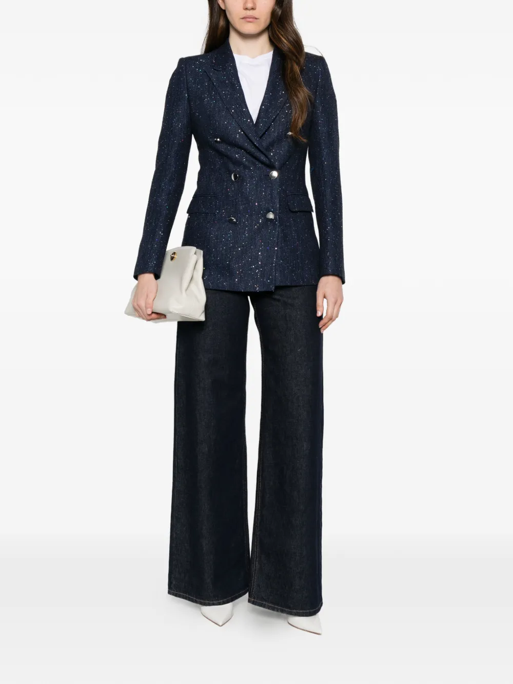 Tagliatore Blazer met dubbele rij knopen Blauw