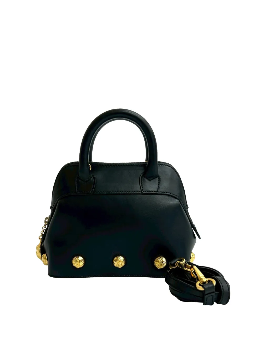 Ferragamo Pre-Owned 2010-2026 Mini Studded Leather satchel - Nero