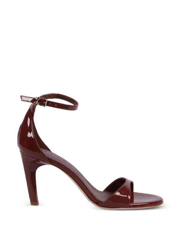 Sergio Levantesi Have6 エナメルレザーサンダル | ブラウン | FARFETCH JP