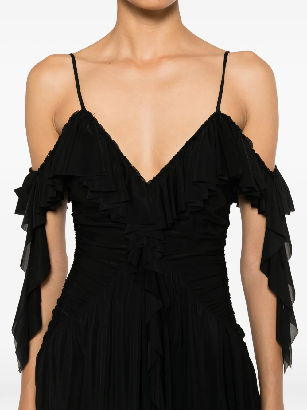 Aniye By Xena mini-jurk met ruches Zwart