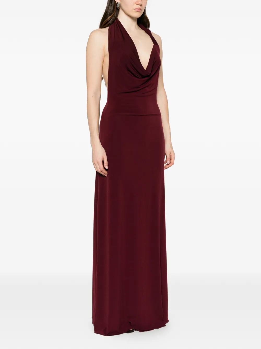 Aniye By Norah maxi-jurk met halternek Paars