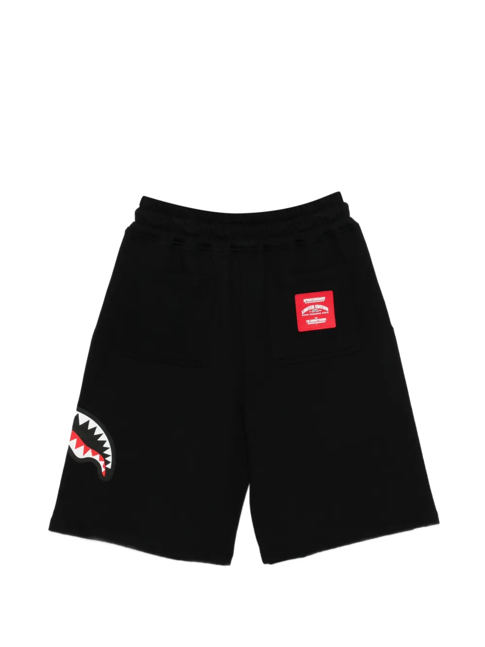 SPRAYGROUND Shark Shorts ブラック M Sprayground Kid shark-detail drawstring-fastening Shorts | Black
