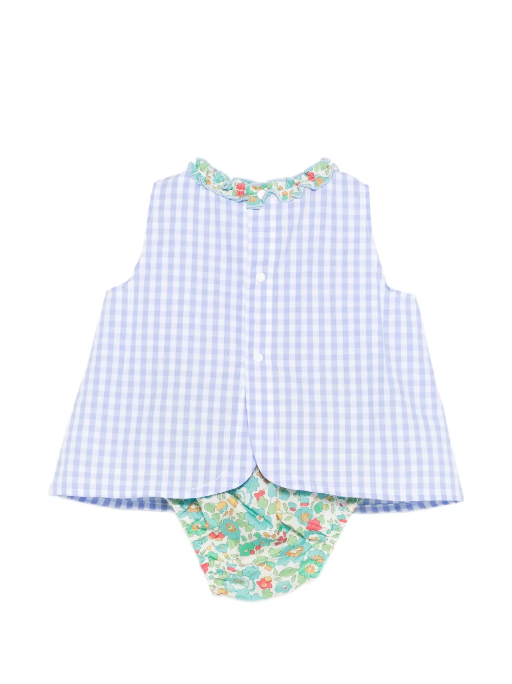  Mc2 Saint Barth Abbie Patterned Dress Set - Blue 