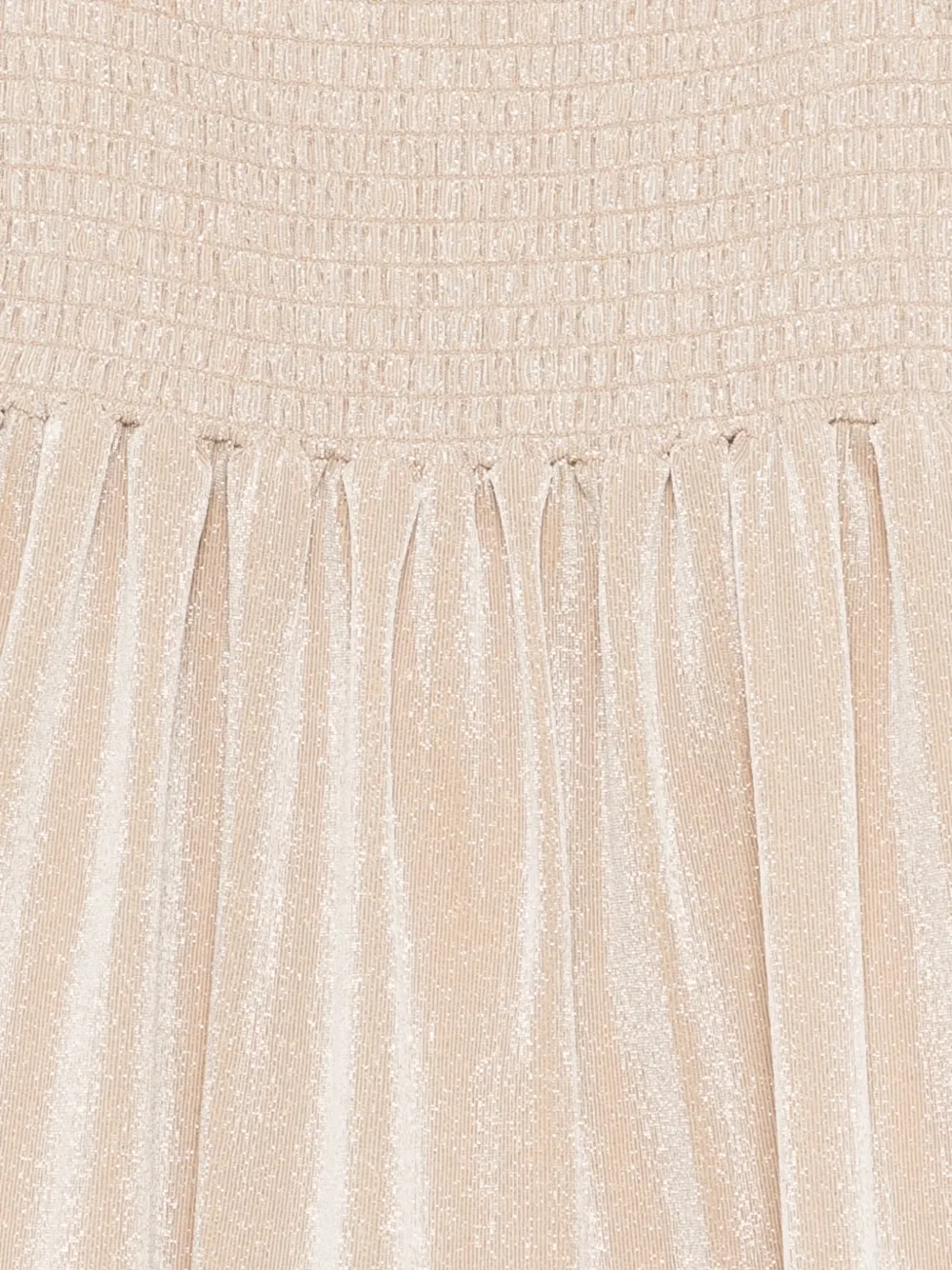 MC2 Saint Barth Kids Miki gelaagde jurk met ruches Beige