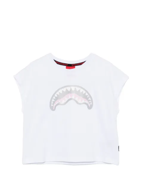 sprayground kid shark-mouth-print T-shirt