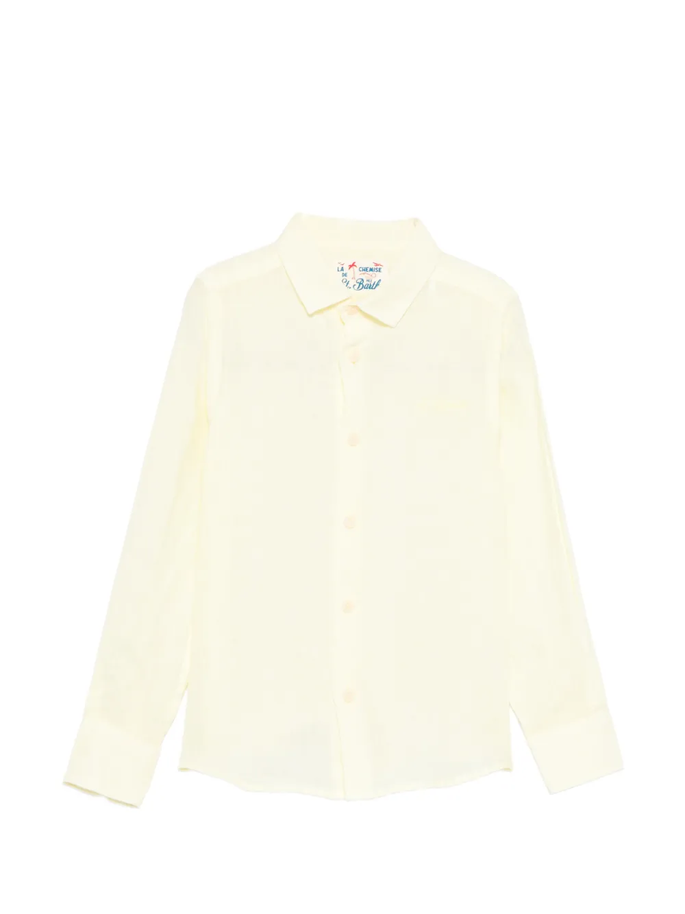MC2 Saint Barth Kids Agnes embroidered shirt - Gelb