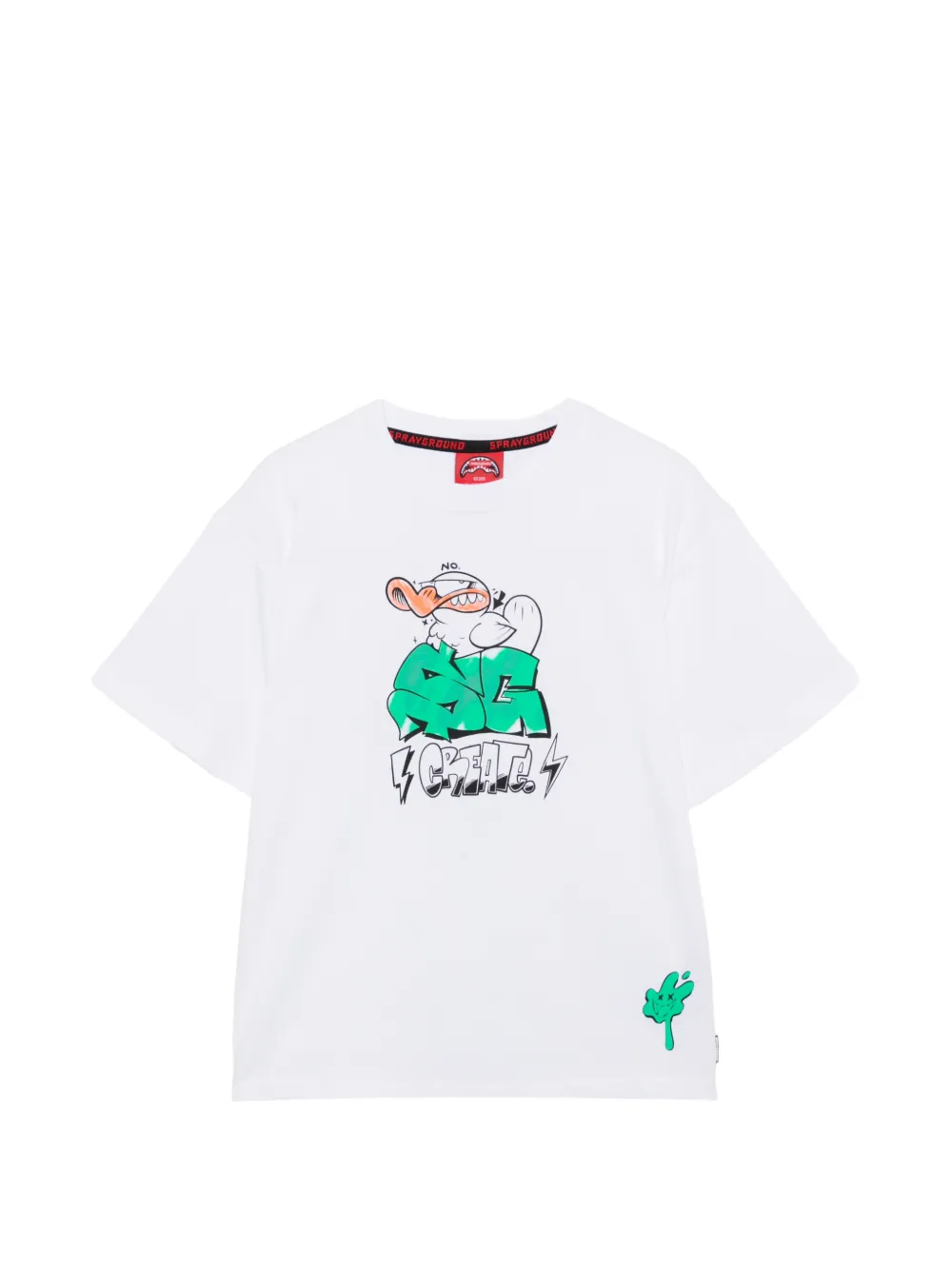 sprayground kid graphic-print T-shirt - Bianco