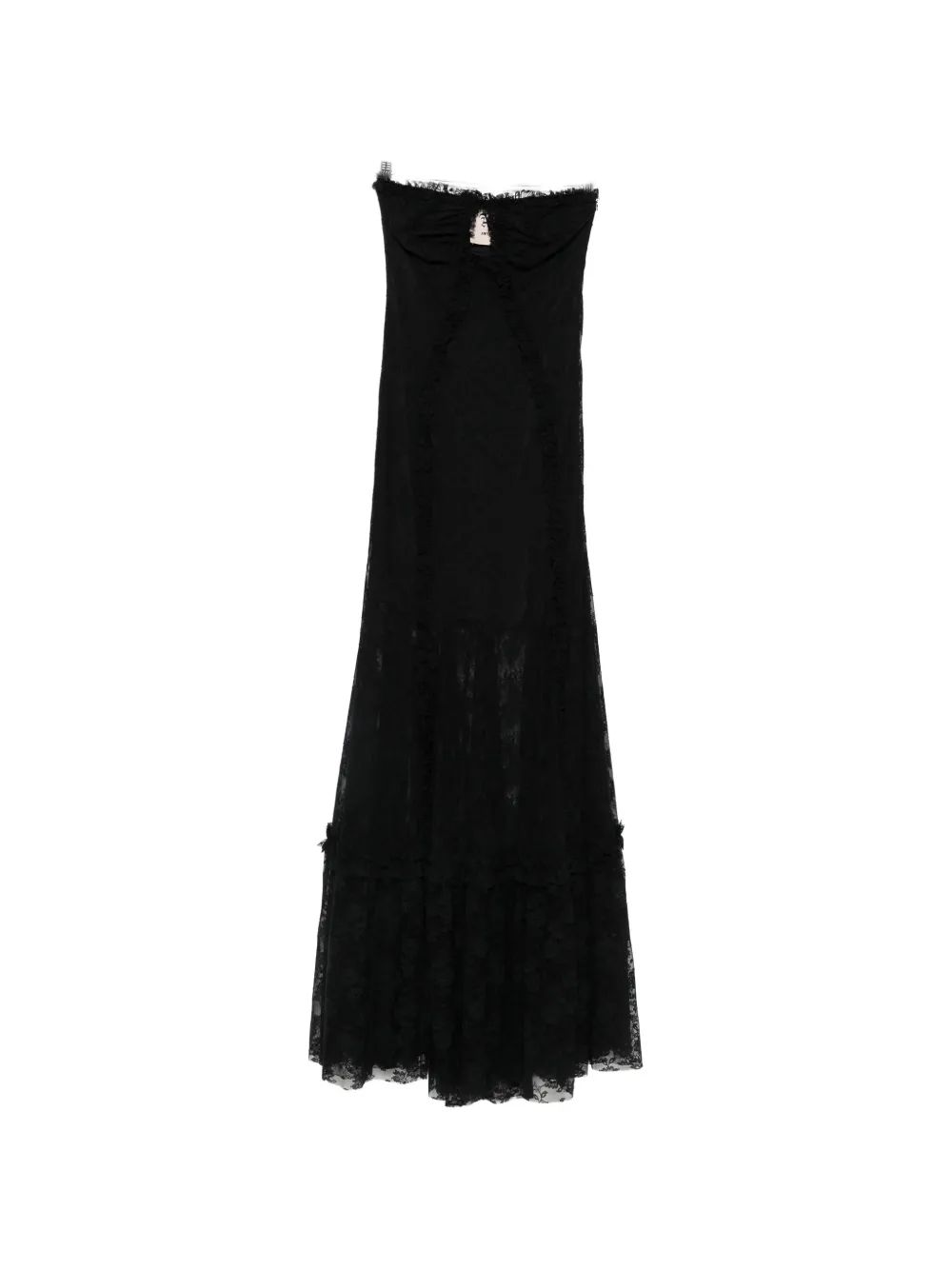 Aniye By Era ruffled lace maxi dress - Nero